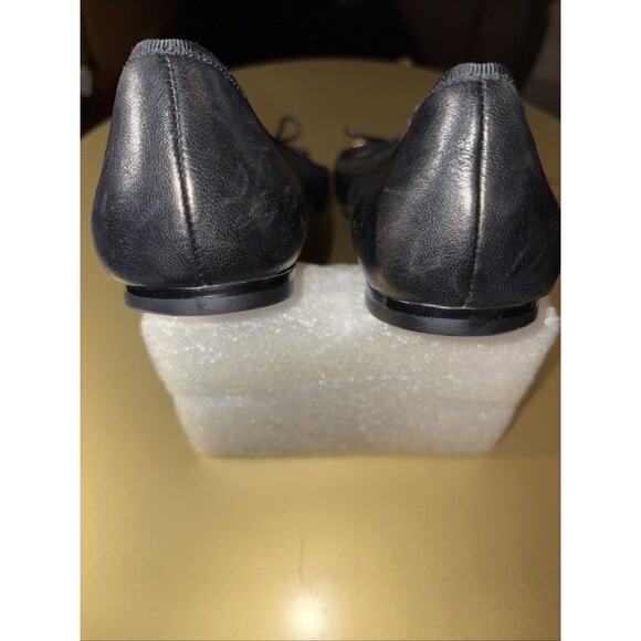 NWOT TORY BURCH Laila Driver Ballet Flats Black Leather Lightly Scuff Pics SZ 8M - Picture 11 of 13
